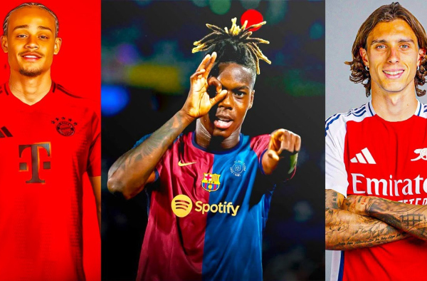 NEW DEALS IN TOP FOOTBALL! Xavi Simons to Bayern - Kalafiori to Arsenal - Nico Williams to Barcelona