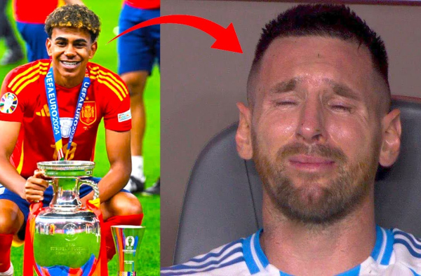 THE REAL REASON WHY LIONEL MESSI CRIED ON THE BENCH and LAMINE YAMAL' NEW RECORD at EURO!