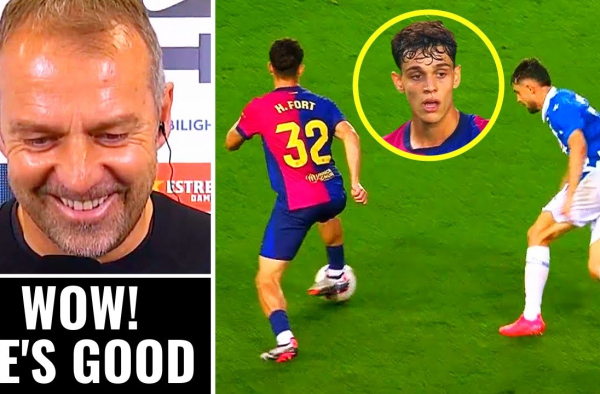 La Masia's 18-year-old wonderkid AMAZED Hansi Flick in Barcelona vs Espanyol game - here's how